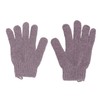 Outanaya 1pair Bath Exfoliating Gloves Five Finger Scrub Mitt for