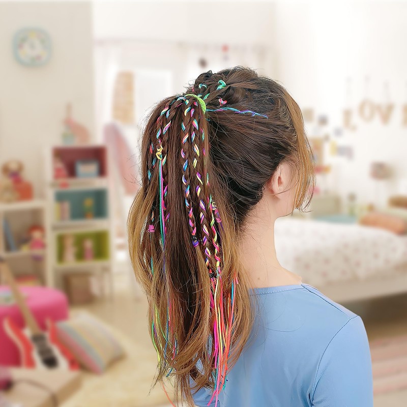 Pack of 30 Hair Braids Colourful Hair Wrap Cord Various
