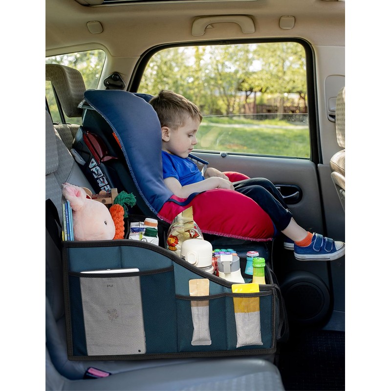 YOHOOLYO Car Seat Organizer Backseat Car Organizer with 4 Compartments,