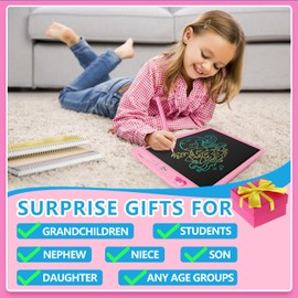 DYNASONIC DYNA-PM Dinosaurier-Tafeln + Meerjungfrau, 25,4 cm (10 Zoll), LCD-Farbtafel für Kinder, magnetisches Zeichenbrett, Lernspielzeug, Geschenk für Kinder, Kindertafel, 2 Stück