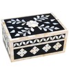 collectiblesBuy Handcrafted Bone Inlay Decorative Box Floral Design Multipurpose Storage