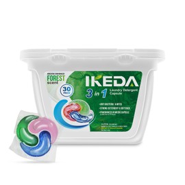 Laundry Detergent Pods,Washing Machine Pods,3 in 1 Aroma Enhance Forest Scent,Effective Clothes Cleaning Solution,30 Count(FOREST)