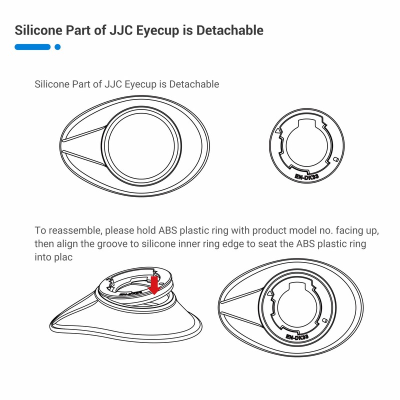 JJC Camera Eyecup Eyepiece for NIKON Z9 Viewfinder, 360° Rotatable