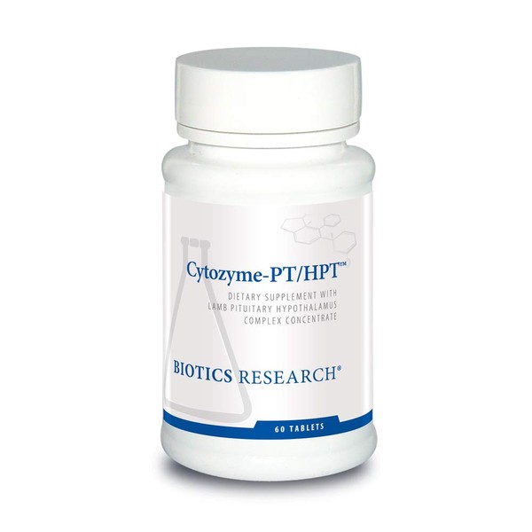 BIOTICS Research Cytozyme PT HPT Lamb Pituitary/Hypothalamus Complex, Supports Function of The Pituitary Gland and Hypothalamus, Adrenal Health, Brain Boost 60 tabs