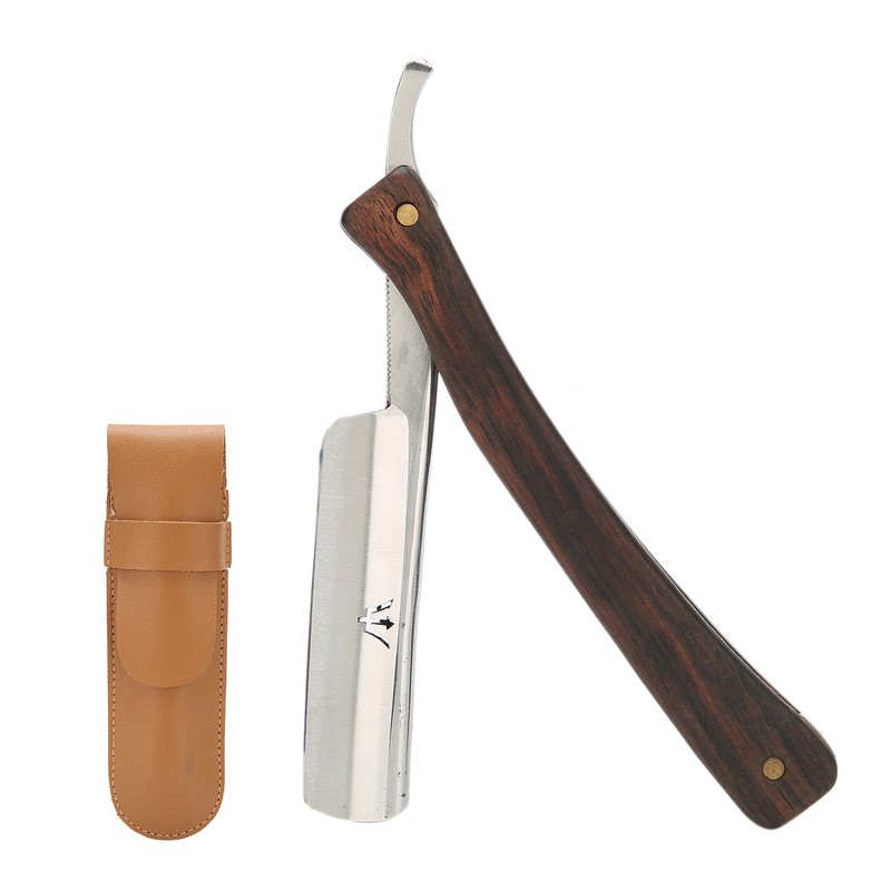 Men Manual Shaving Blade Holder Folding Shaving Knife Rack with