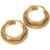 Brass Replacement 3/4" BSP Flanged Metal Bath Tap Backnut -