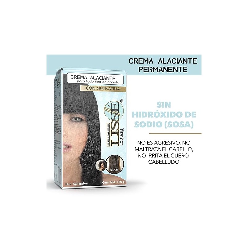Loquay Crema Alaciado Permanente con Queratina Lisse sin Formol