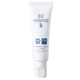 メンズ 日焼け止め ビジネス 汗に強い 水に強い SPF50+ PA++++ 30g UVクリーム 営業マン 外回り ビジネスマン サラリーマン 男性用 ワンタッチ 開けやすい 石けんで落とせる BIZHOMME 紫外線 ベタつかない 30代 40代 50代 UVカット