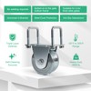Heavy Duty 4" V-Groove Slide Gate Wheel Kit,3000lbs Capacity, Dual