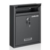 Uniclife Wall Mount Mailbox for Outside, Locking Mail Box, Large