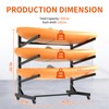 Aidek Kayak Storage Rack, Freestanding Kayak Stand with Lockable Wheels