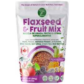 COLIBREECO, Flaxseed Ground and Fruit Blend, Red Berries, 1 Pound (Pack of 1), Linaza, Pland-Based Nutrition, Omega 3, Gluten Free, Vegan, Perfect for smoothies, baking, sprinkling on Cereals