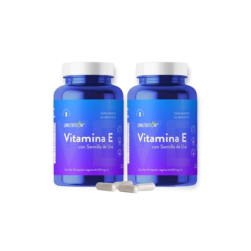 LIV NUTRITION | Vitamina E 600 Mg Con Semilla De