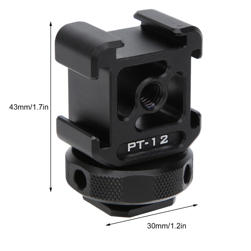Ulanzi PT‑12 SLR Mirrorless Camera Three Heads Hot Cold Shoe