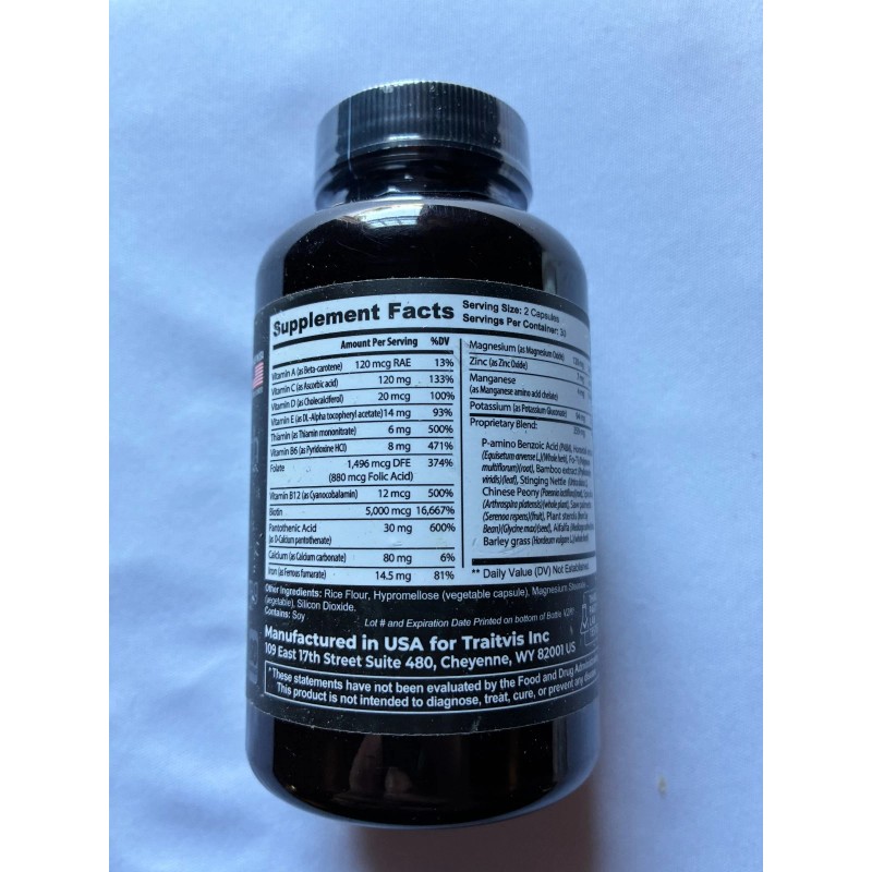 Raw Science Hair Growth Support Formula Saw Palmetto 700 mg