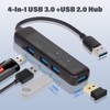 XuanGui 4 puertos USB/USB C Hub, adaptador multipuerto USB C