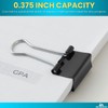 1InTheOffice Small Binder Clips, Binder Clips Small, Paper Clamps, Paper