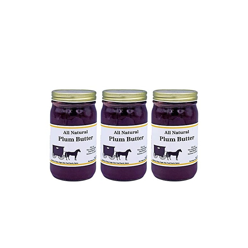 Flavored Butters Plum - 8 Oz Jar - Qty 3