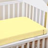 Pizuna 100% Cotton Fitted Cot Sheets Mellow Yellow, 400 Thread
