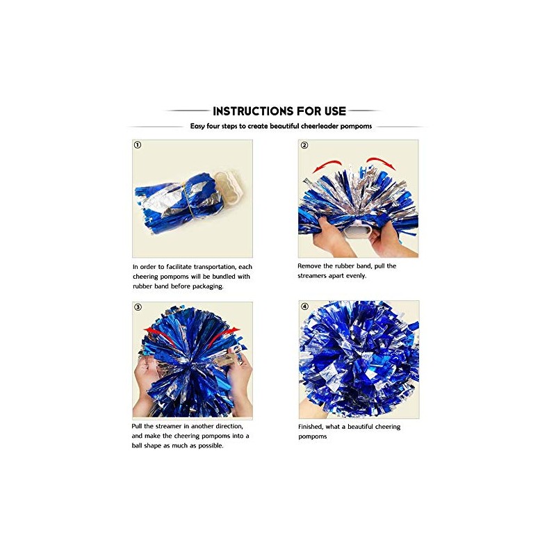 13'' Cheering Squad Spirited Fun Cheerleading Kit Cheer Poms Pack