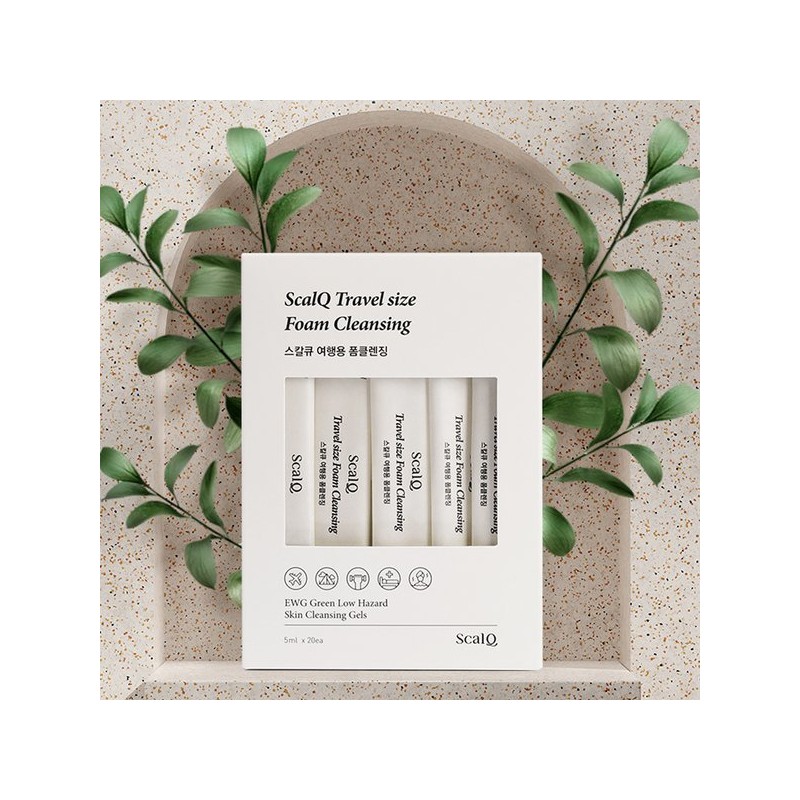 ScalQ 온가족 사용 여행용 일회용 약산성 폼클렌징 5ml 20개입 Family