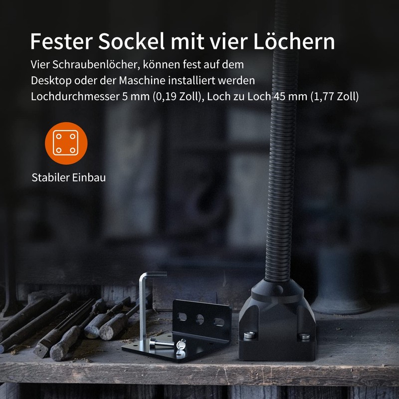 Flexible Gooseneck Light 1000 Lumen LED Work Light with for