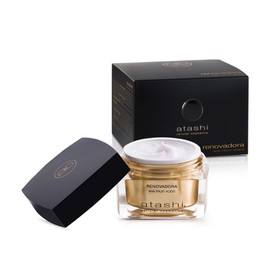 Atashi - Aha Fruit Acids Renewal Cream - Repairs & Renews Deep Wrinkles - Minimises Pores - With Glycolic Acid & Gardenia - 50ml