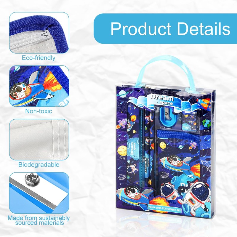 GLADFRESIT Explore the Galaxy with this Astronaut Stationery Set! Includes