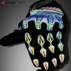 QEPAE Reflective Cycling Gloves Sports Gel Gloves (Black, M)