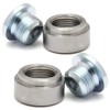 LEDAUT M18X1.5 Stepped Mounting Bung and Plugs Stainless Steel(2 Bungs/2