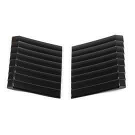 MNMSYH Hood Engine Air Vent Outlet Cover Trim Bezels Carbon Fiber for Ford for F150 2010-2014 Front HEAVOCTBFFF2CF