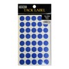 HEIKO Tack Label (Sticker) No.026 Round, Blue, 0.6 inches (14 mm), 680 Pieces/62-1029-42