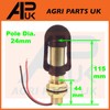Rotating Flashing Amber Beacon Mount Flexible DIN Pole Tractor Mounting
