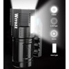 Wrrozz LED Flashlight USB Rechargeable, High Lumens Tactical Light with