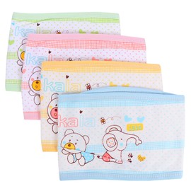 MILISTEN 4-Piece Baby Belly Bands Animal Design Cotton Cord Ombilical Infant Adjustable Newborn Belly Belt Baby Belly Binder for Baby Girls Boys (Random Colour)