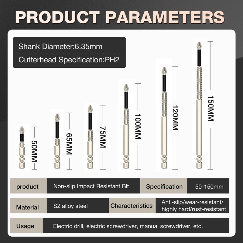 Eptchn MagFixer High-Magnetic Screwdriver Drill Bit Set, 2025 New k5