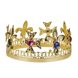 Adult King Crown with Faux Gemstones