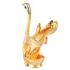 Coffee Spoon Holder Elegant Swan Shaped Alloy Mirror Polish Rich