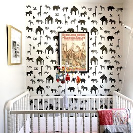 STENCILIT® Safari Wall Stencil for Painting - XL 24x34.5 in, Zootopia Wall Stencil for Painting Large Pattern, Nursery Large Wall Stencils