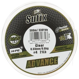 Sufix Advance H-PE Monofilament Clear 300m 9.6kg