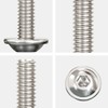 Drenky 10 Pcs Flanged M8 X 35mm Stainless Steel Pan