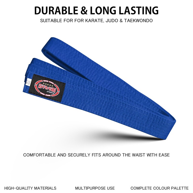Farabi Sports Karate Belt Multiple Colours Karate Belt Judo Karate
