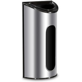 Utopia Kitchen Grocery Plastic Bag Holder and Dispenser Medium, Easy Wall Mount Bag Saver, Stainless Steel, Silver