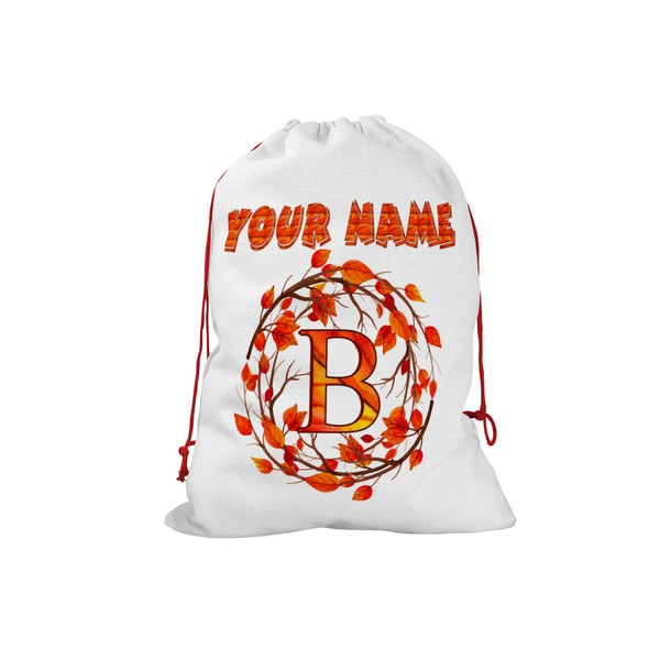 Bleu Reign Personalized Santa Sack Christmas Birthday Gift Wrap Bag