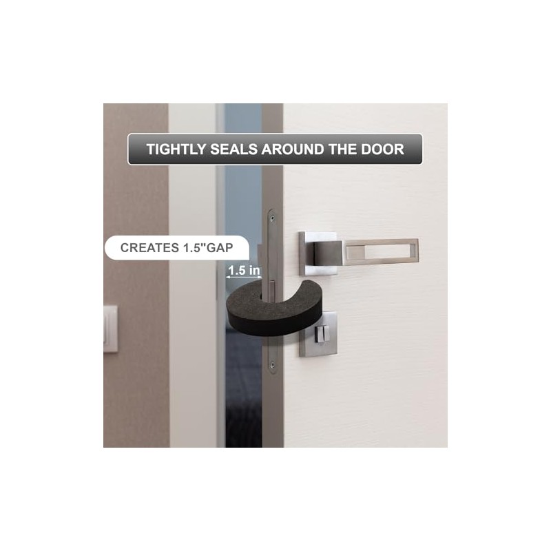 8 piezas de protector multifuncional contra pellizcos en puertas, elegante