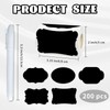 Starboling Chalkboard Labels,200 Pcs 3x2inch Irregular Labels Chalk Stickers with