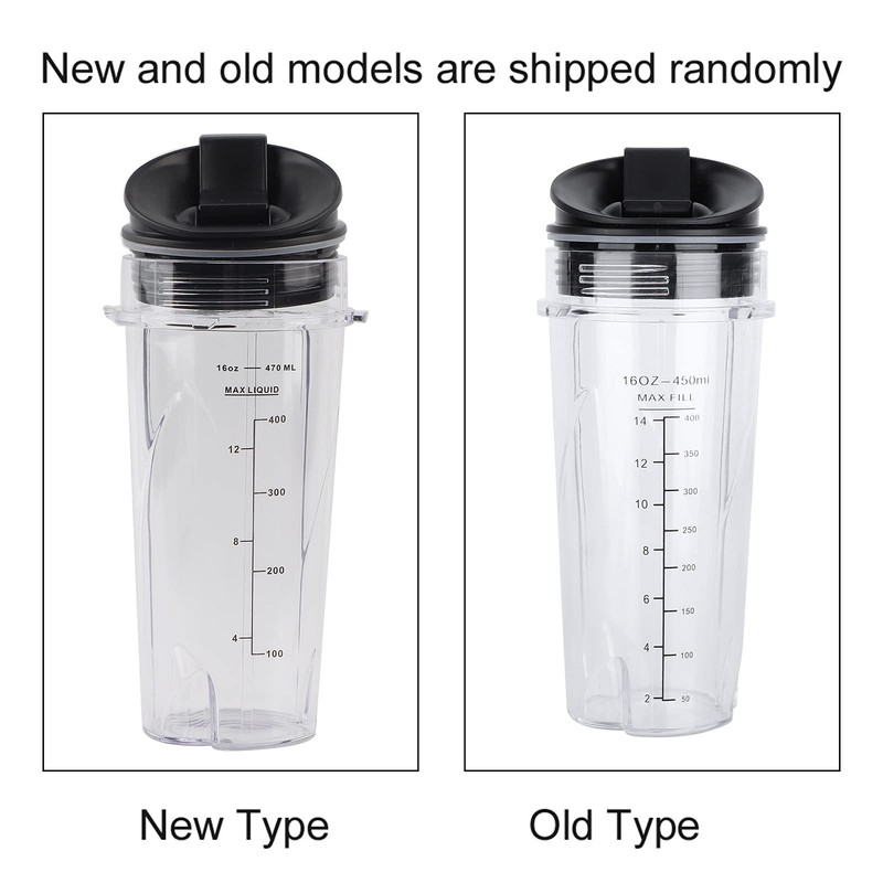 Blender Replacement Parts, 470ml Blender Replacement Cup with Lid, Extractor