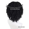 GNIMEGIL Mens Dreadlock Wig Black Curly Male Fake Dreads Loc