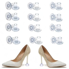Ai-OUMLEEF 30 Pairs Heel Stoppers, 3 Sizes High Heel Protectors,High Heel Protector for Grass, Heel Guards Stoppers for Shoes for Wedding, for Walking on Grass and Uneven Floor