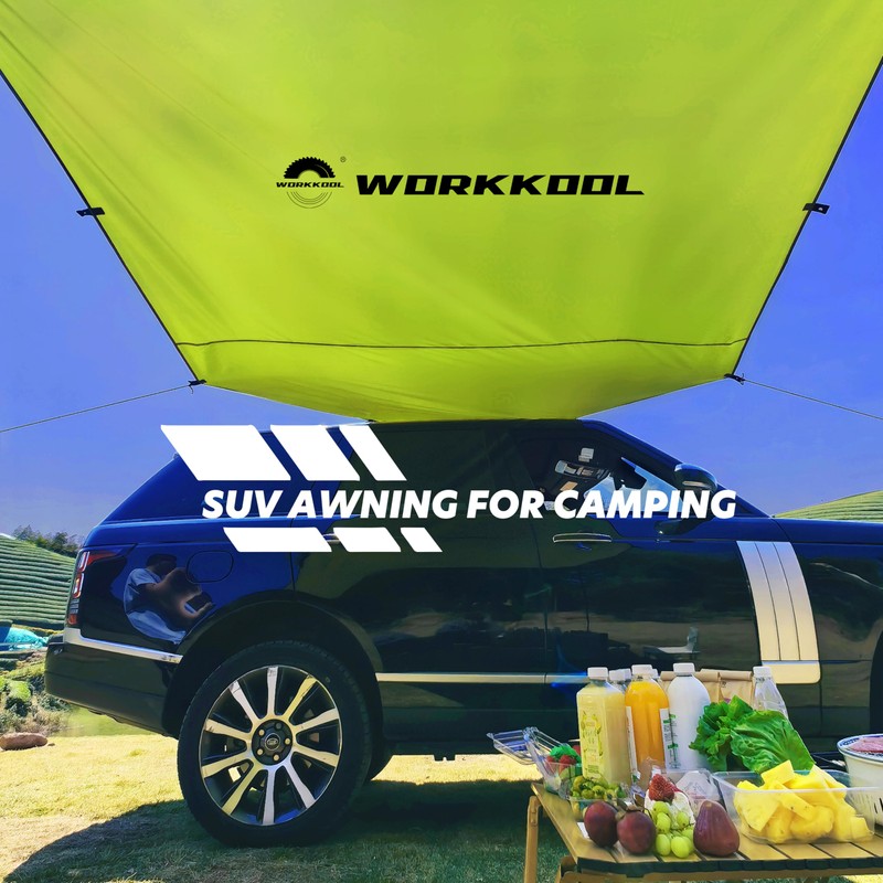 Awning Tarp for Camping,Tailgate Awnings & Shelters for Sun Shade